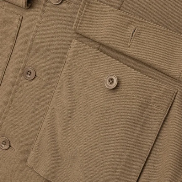 UNIQLO U x CHRISTOPHE LEMAIRE Unisex Jersey Shirt Jacket w/ Front Pockets Size L - Picture 8 of 15